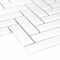 Msi Retro Herringbone Bianco 12.2 In. X 10.83 In. X 6 Mm Porcelain Mesh-Mounted Mosaic Tile, 15PK ZOR-MD-0219 - alternate 2